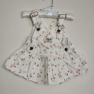 OshKosh B'gosh Cream Dress with Red Cherry Print